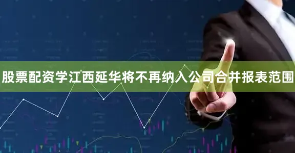 股票配资学江西延华将不再纳入公司合并报表范围